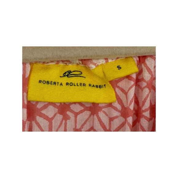 Roberta Roller Rabbit Pink Sleeveless Blouse Daisy Print Bohemian Summer S - Picture 3 of 8